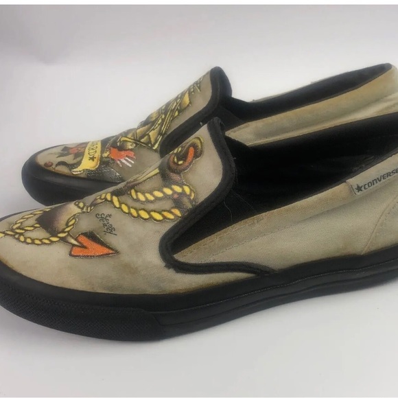 Converse Slip On shoes women's sz 7. Gently worn. No OG Box. Limited Edition. - Picture 5 of 8